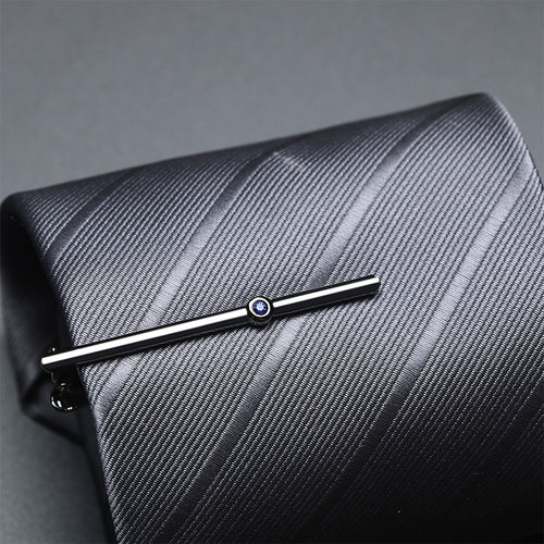 猎尚新款枪色蓝钻领带夹