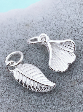 纯银项链吊坠单独简约