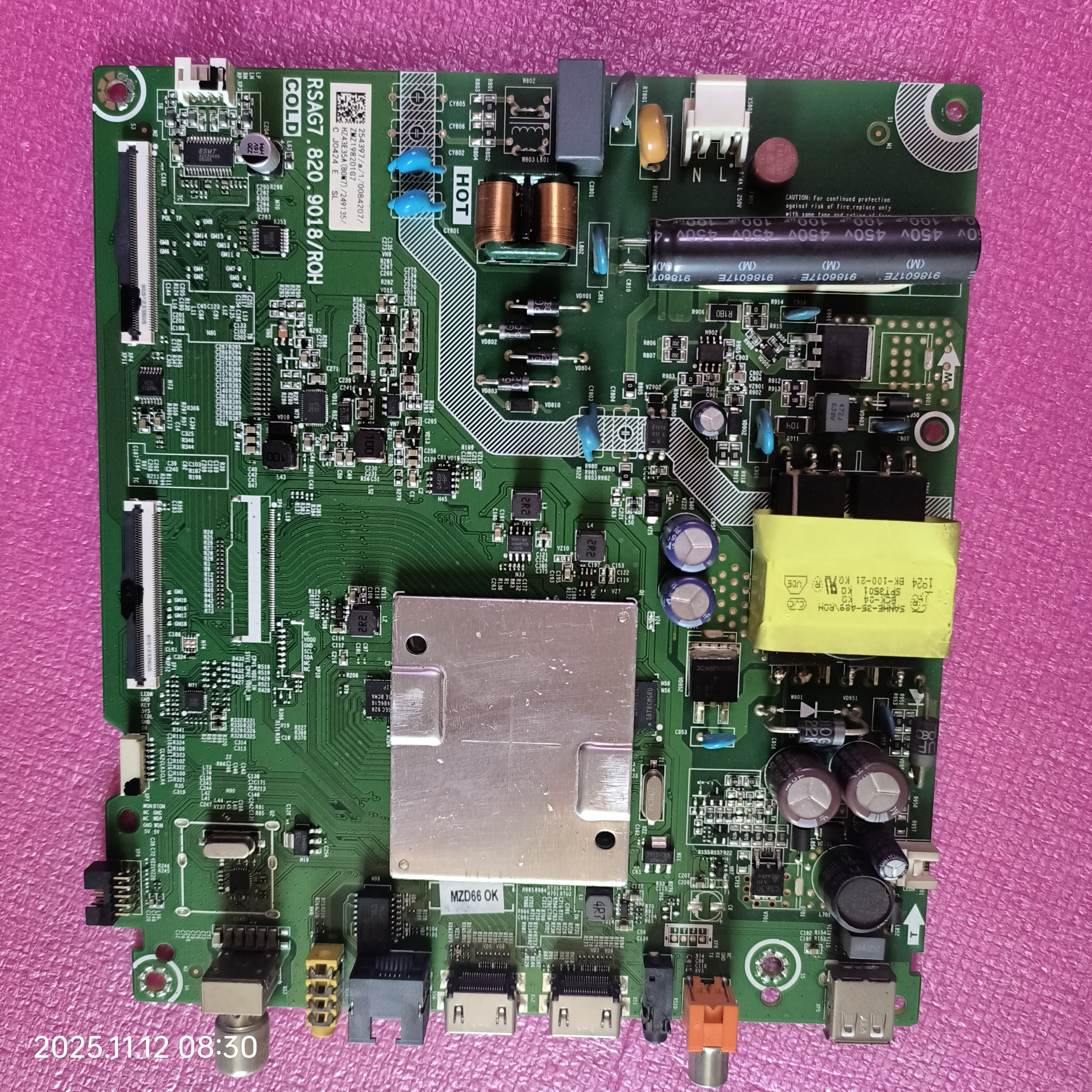 HZ43E35A(BOM7)249135主板RSAG7.820.9018屏HD425V1F71-T0K1