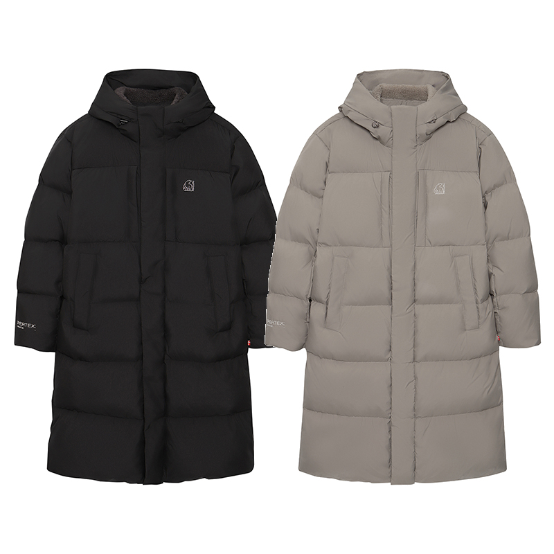 NORDISK韩国代购25冬男士户外防风保暖连帽休闲长款鸭绒羽绒服