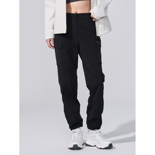 韩国代购DISCOVERY女2026春防泼水冷感超轻户外休闲裤锥形乔格裤