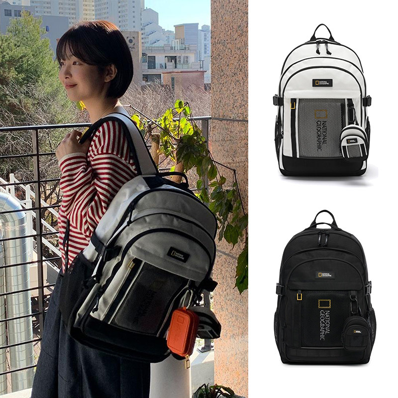 NATIONAL韩国代购26男女户外旅行学生书包通勤电脑包双肩背包