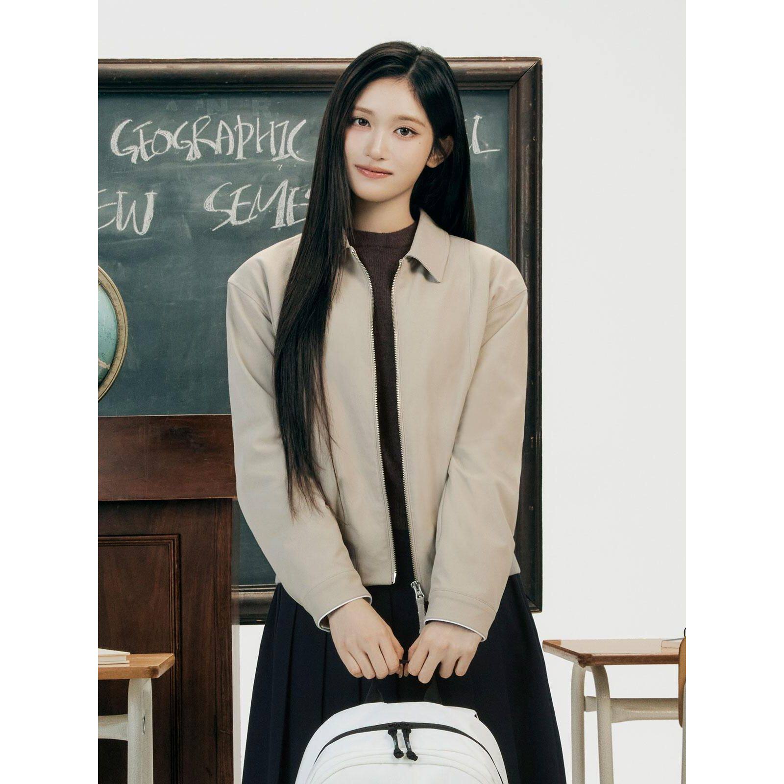 韩国代购2026春季NATIONAL女轻薄尼龙飞行员夹克休闲春季外套N261