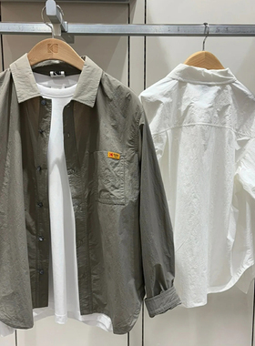 韩国代购25款柯达轻盈尼龙衬衫男女休闲春季百搭衬衫K5123LJK11
