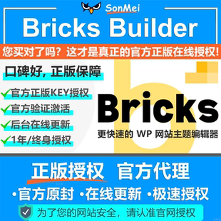 Bricks Theme BricksBuilder WordPress主题正版Key授权在线更新