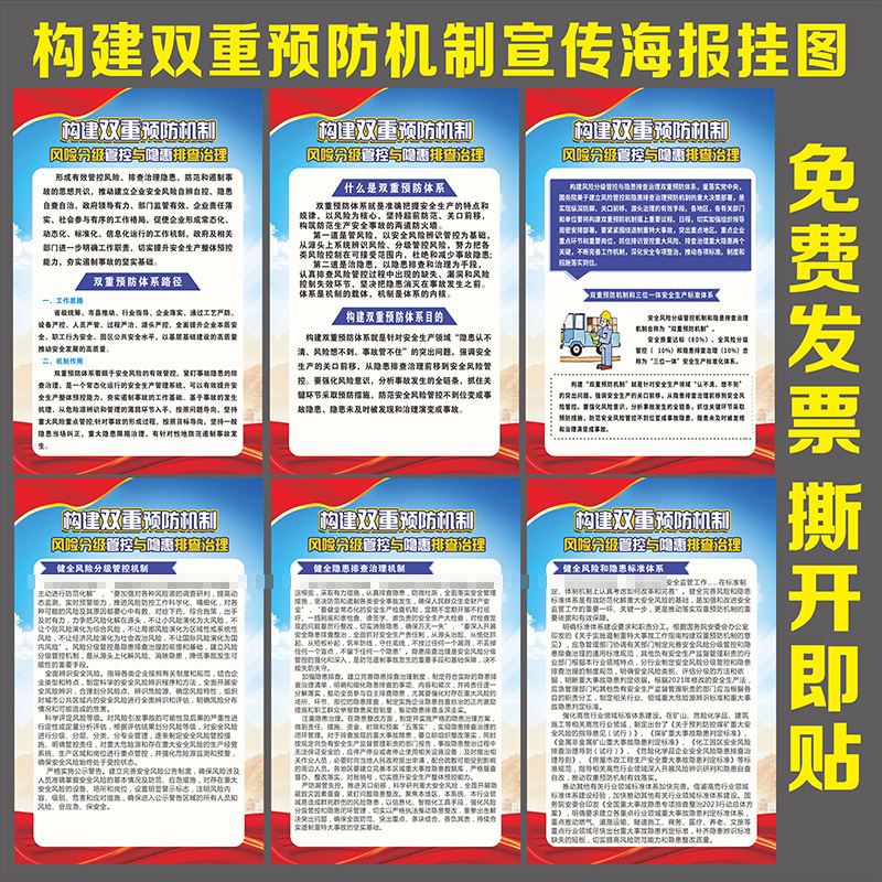 2025构建双重预防机制风险分级管理与隐患排查治理宣传海报