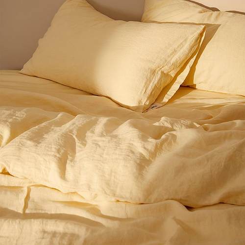 定制床上用品纯亚麻床单被套枕套