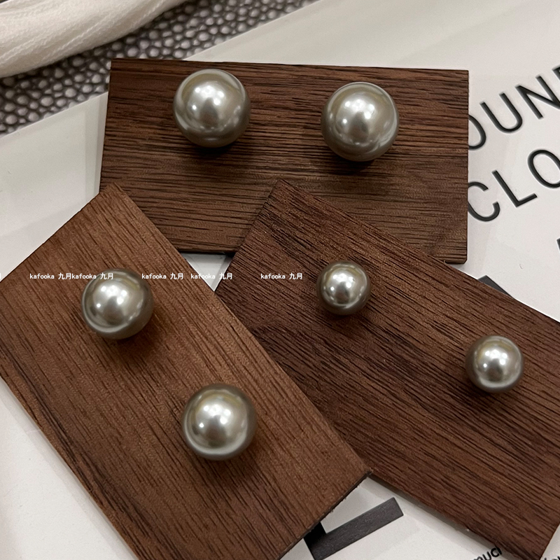 珍珠耳钉施华洛珍珠博主同款女