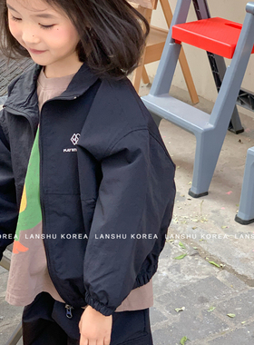 现货【Navi】懒鼠韩国童装26春款中大童英式休闲刺绣夹克式外套