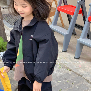 现货【Navi】懒鼠韩国童装26春款中大童英式休闲刺绣夹克式外套