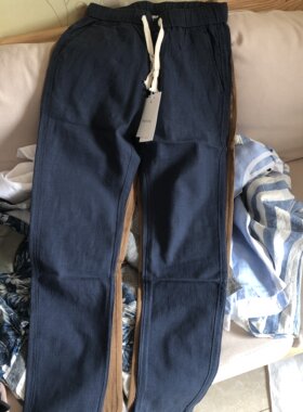 新品苎麻长裤 质感好货  基础款多色 男新款棉麻春秋直筒休闲裤子