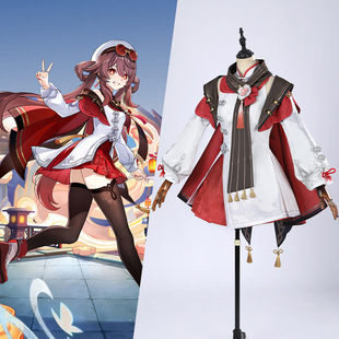 原神海灯节cos服胡桃宿雪桃红cosplay二次元动漫服装G5563