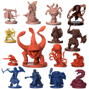 桌游战棋模型 战棋跑团 龙与地下城DND 死神 骷髅 狗头人眼魔矮人