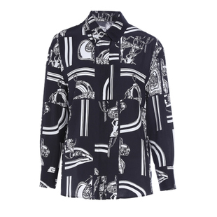 宽松遮肉显瘦女士衬衫 桑蚕丝轻奢时尚 LBE52020S 莎娜粉丝专享