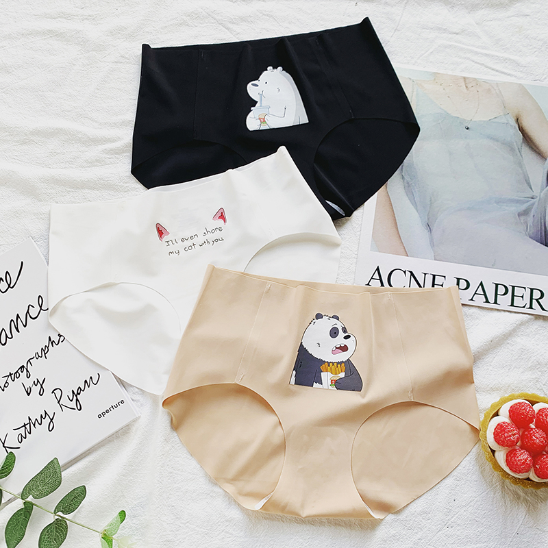 3条装一片式简约无痕冰丝性感