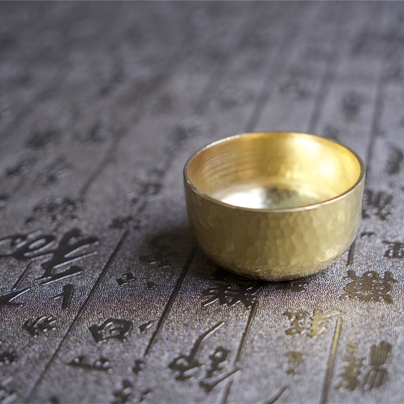 天程铜艺 紫铜黄铜小茶杯民间特色手工艺术茶具泡茶