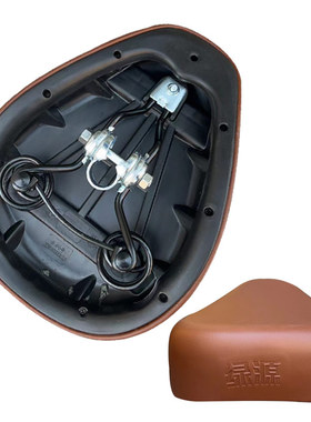 绿源电动车车座子原装宽大舒适防水鞍座坐垫座包弹簧减震原厂配件