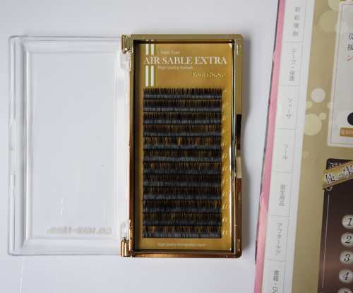 foula接假睫毛扁毛美睫AIR SABLE EXTRA黑色单根黑貂毛柔软自然