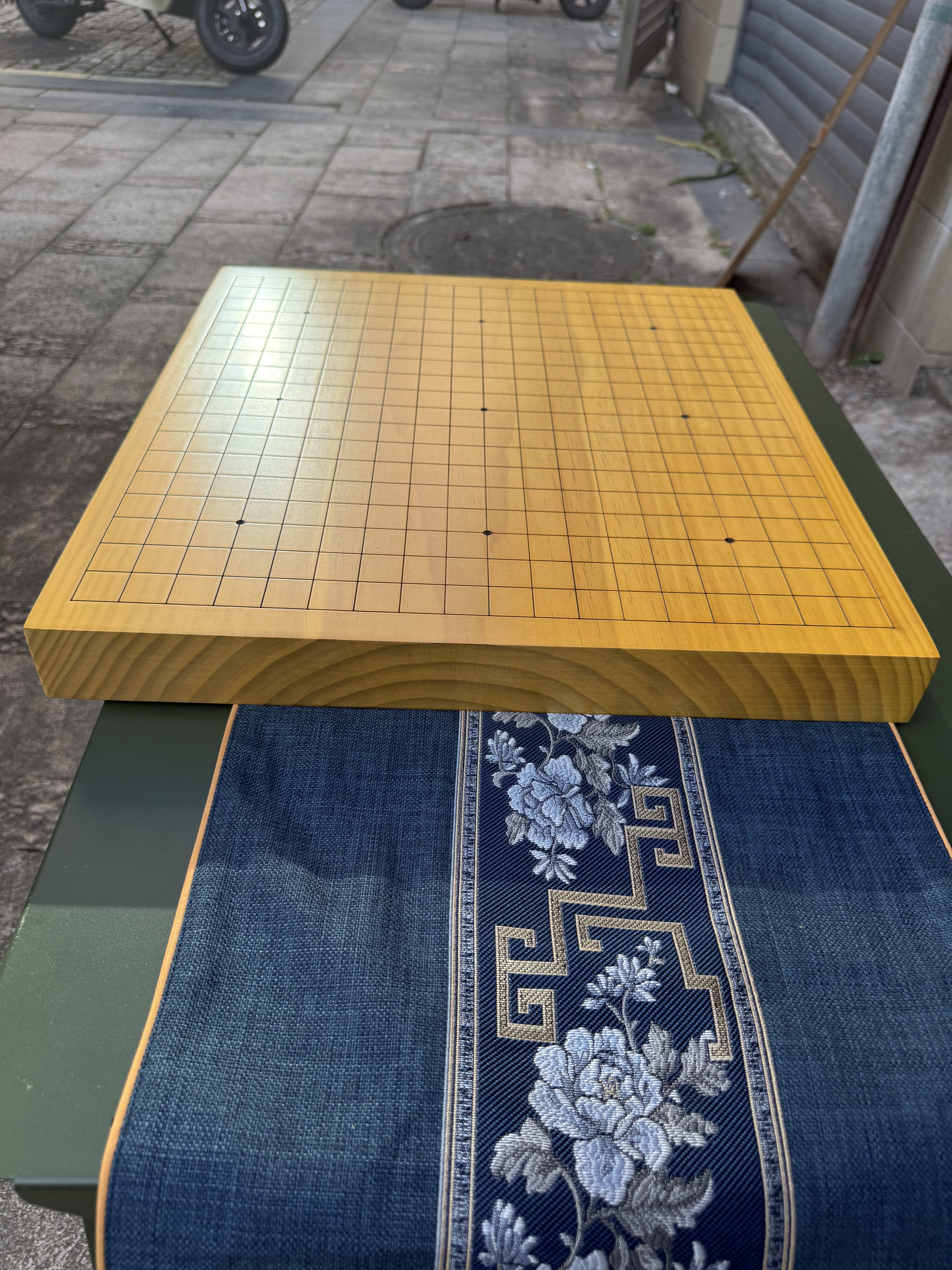 楸木独木棋盘象棋盘线围棋盘实木画线木质围棋具整木