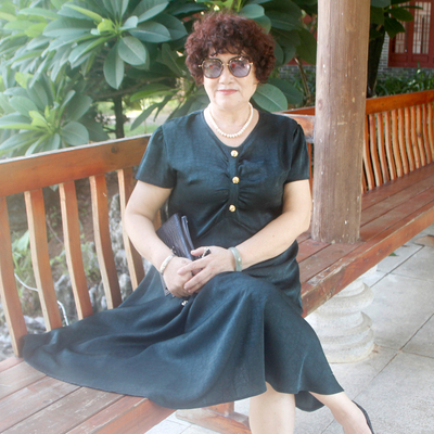 夏季特大码胖妈妈短袖连衣裙