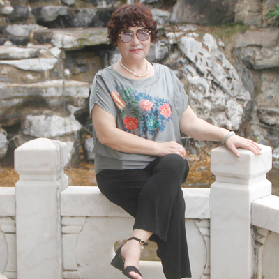 新款套装加肥香云纱高腰腿粗裤子