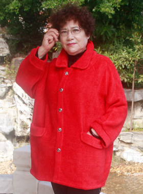 水貂绒秋冬加肥外套宽松胖妈妈装