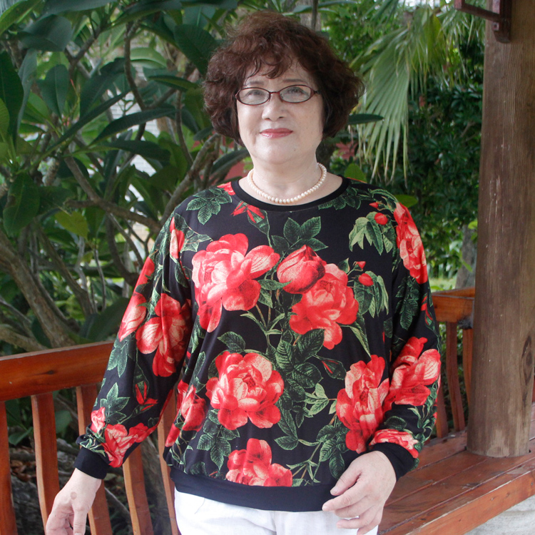 加肥大码长袖圆领打底衫胖妈妈装