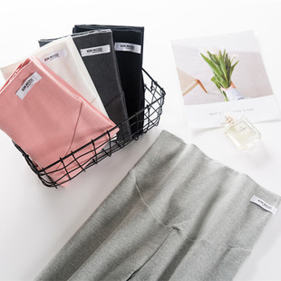 弹力小脚长裤 外穿棉质松紧腰九分托腹裤 女 韩国孕妇打底裤 春秋薄款