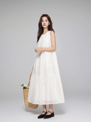 连衣裙女新款背心宽松a字裙长裙