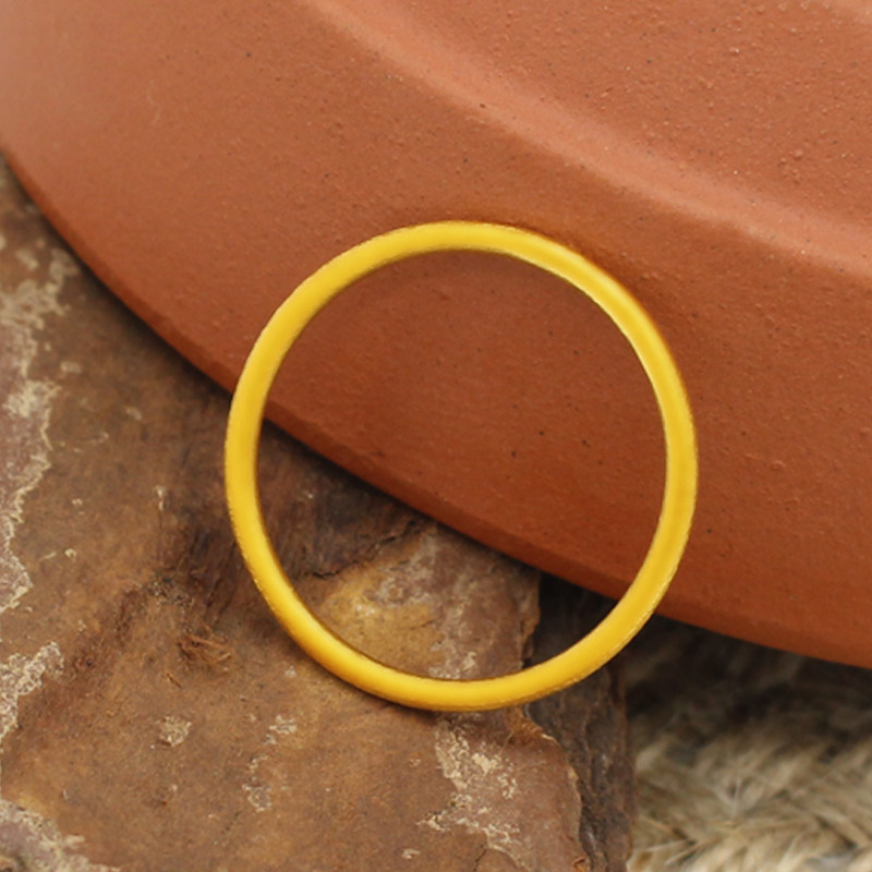 和源足金999古法素圈素圈戒指