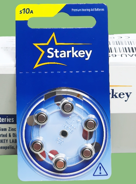 Starkey斯达克助听器电池s10A原装进口耳机纽扣电池a10电子PR70