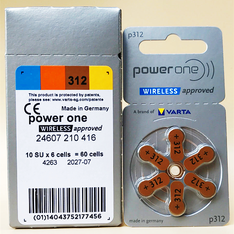 德国powerone助听器进口电池p312