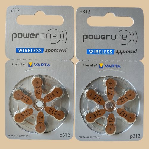 powerone助听器电池p312