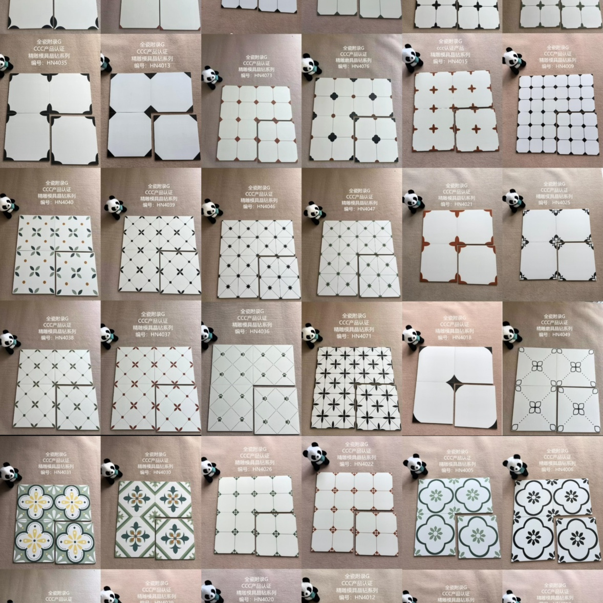 400*400法式复古卫生间花砖