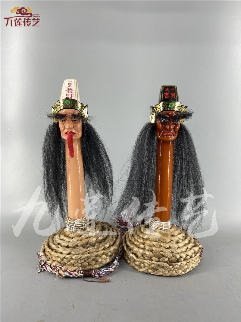 木雕法绳七爷八爷法索绳索大二爷伯办事用品香樟木8尺九莲木雕