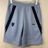 599026 灰色抽绳短裤 法拉利联名款 puma彪马针织松紧透气运动裤