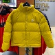 PUMA彪马新款 男子黑色黄色加厚立领休闲运动羽绒服外套596548 冬季