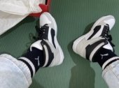 REBOUND 运动休闲鞋 黑灰 高帮复古板鞋 369573 影子灰 Puma彪马