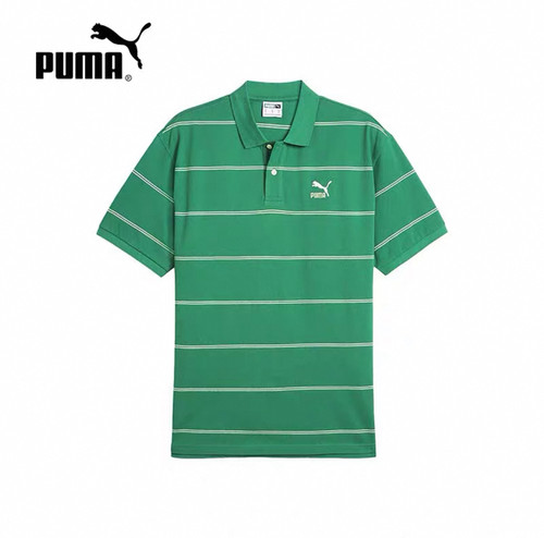 彪马男子夏季运动休闲条纹短袖POLO衫627122
