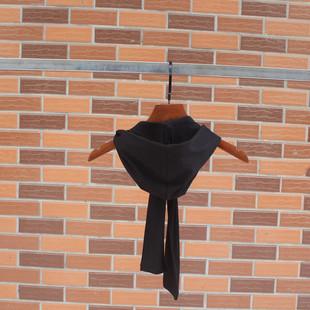 儿童春夏季保暖护颈椎带帽子潮装饰打结围巾绑带系带小披肩袖子