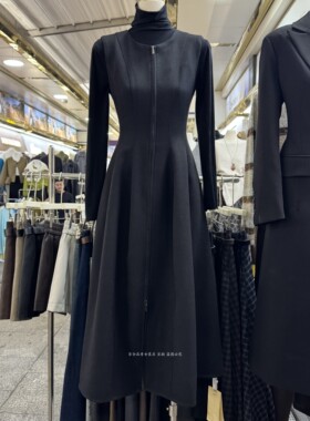 DuoDuo朵朵高级感背心裙法式名媛气质收腰显瘦拉链大摆连衣打底裙