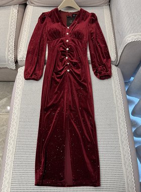 Luo 高品质专业丝绒连衣裙！ 特价清仓！超值高品质！孤品捡漏！