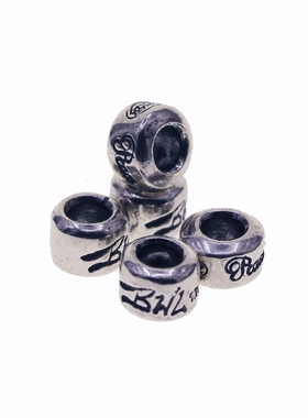 隔珠银珠铁头的店情侣925银