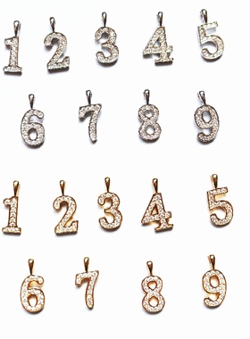 铁头的店阿拉伯数字925银吊坠