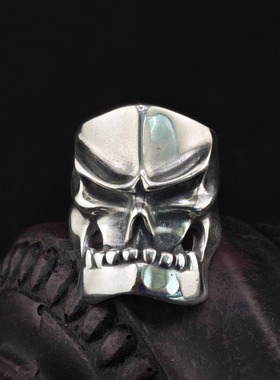 铁头的店925银复古朋克风戒指