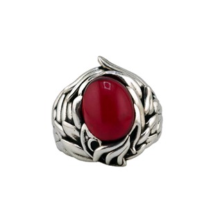 铁头的店925银复古风Bloody Mary火山系列血泊镶嵌【火山口】戒指