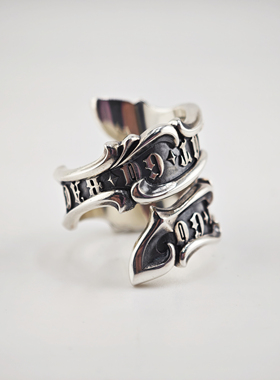 男女通用戒指925银摇滚风