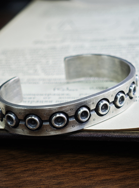 铁头的店 925银 Glam Scale 日式朋克风哥特式机甲手镯