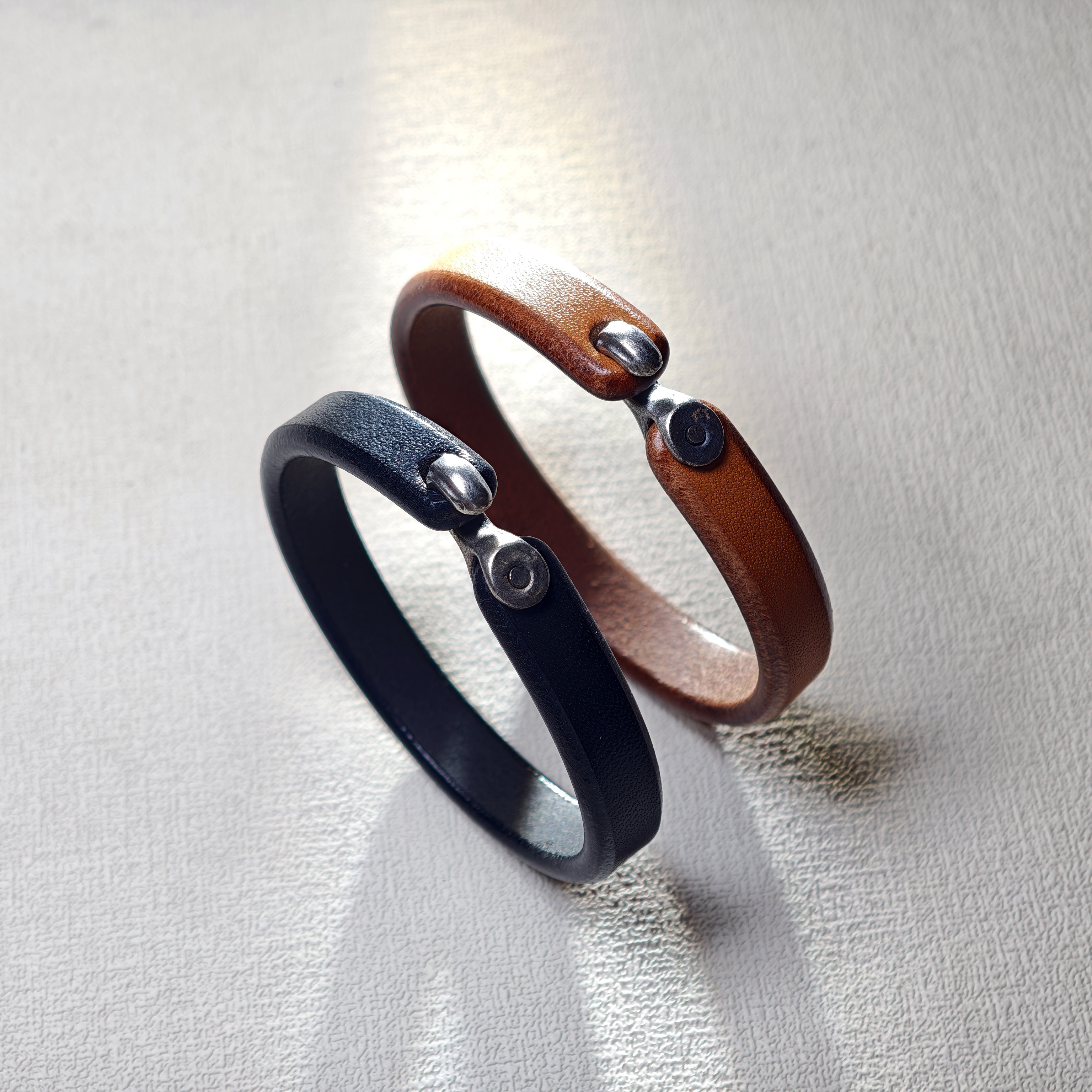 铁头的店925银男女通用皮手镯