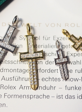 潮流十字架吊坠铁头的店纯银情侣